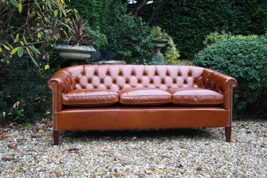 The Three-Seater Amsterdam Sofa in Leather