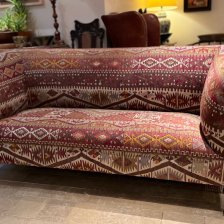 Antique 19th Century Kilim Chesterfield Sofa