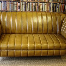 The Fluted Leather Chesterfield