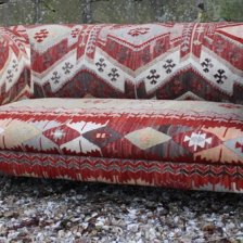 19th Century Kilim Re-upholstered Chesterfield