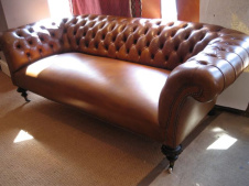 Fabulous Leather Victorian Chesterfield