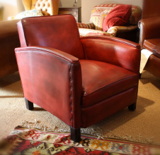 Funky French Leather Chair