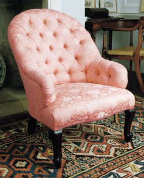 Spoonback Victorian Chair in Fabric