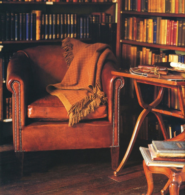 old fashioned reading chair