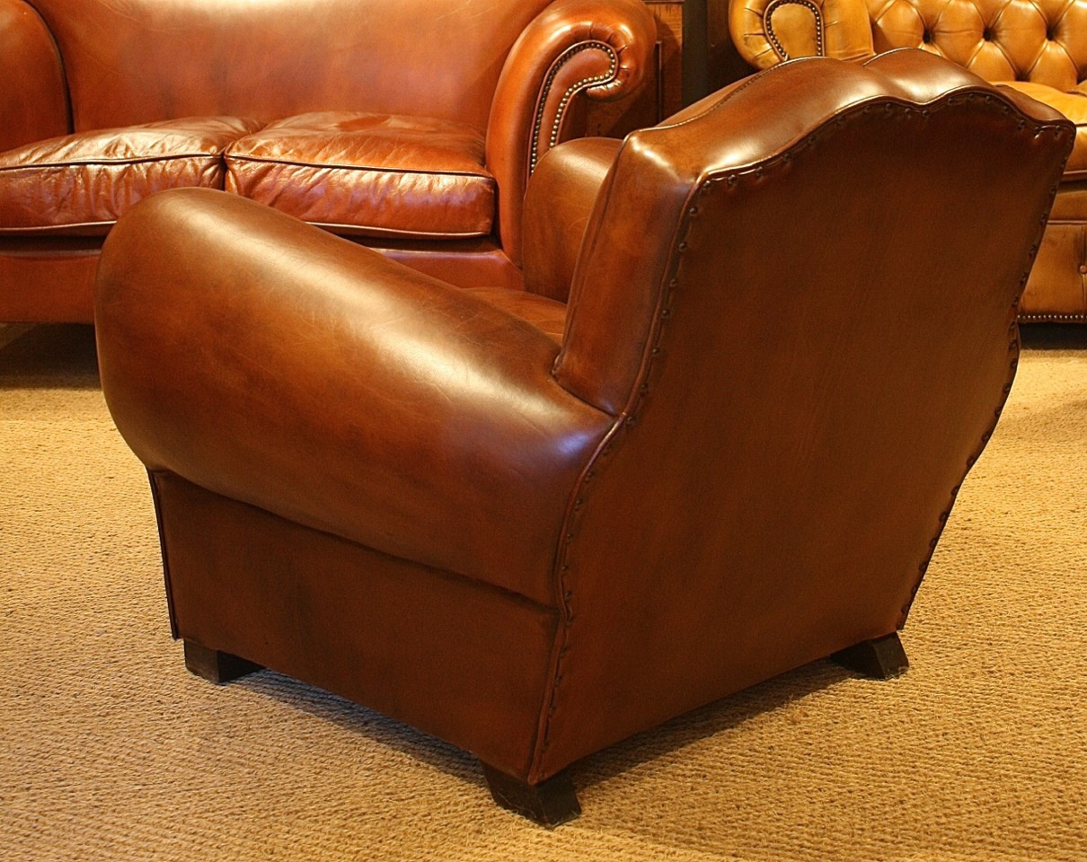 leather moustache chair