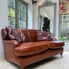 Two Seater Leather Lansdown Sofa
